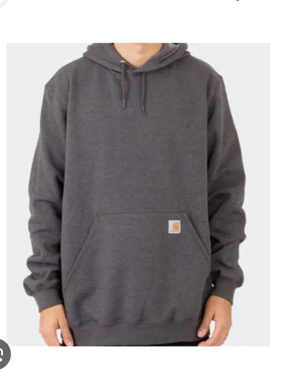 Carhartt Charcoal Gray Pullover Hoodie